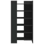 Engineered wood shoe cabinet in black, 52x37.5x100 cm by , Shoe racks and shoe organizers - Ref: Foro24-848445, Price: 72,89 ...
