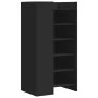Engineered wood shoe cabinet in black, 52x37.5x100 cm by , Shoe racks and shoe organizers - Ref: Foro24-848445, Price: 72,89 ...
