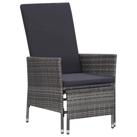 Gartensessel mit synthetischen Rattankissen grau von vidaXL, Gartenstühle - Ref: Foro24-310230, Preis: 142,80 €, Rabatt: %