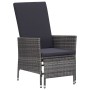 Gartensessel mit synthetischen Rattankissen grau von vidaXL, Gartenstühle - Ref: Foro24-310230, Preis: 144,30 €, Rabatt: %