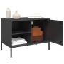 TV-Möbel aus schwarzem Stahl, 68x39x50,5 cm. von , TV-Möbel - Ref: Foro24-842994, Preis: 72,21 €, Rabatt: %