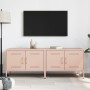 TV-Möbel, 2-teilig, rosa Stahl, 68x39x50,5 cm. von , TV-Möbel - Ref: Foro24-842937, Preis: 142,11 €, Rabatt: %