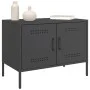 Muebles de TV 2 piezas acero negro 68x39x50,5 cm de , Muebles TV - Ref: Foro24-842935, Precio: 131,97 €, Descuento: %