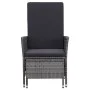 Reclining garden armchair with gray synthetic rattan cushions by vidaXL, Garden chairs - Ref: Foro24-310230, Price: 142,80 €,...