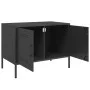 Muebles de TV 2 piezas acero negro 68x39x50,5 cm de , Muebles TV - Ref: Foro24-842935, Precio: 131,97 €, Descuento: %