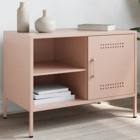 Mueble de TV acero rosa 68x39x50,5 cm de , Muebles TV - Ref: Foro24-842996, Precio: 74,77 €, Descuento: %