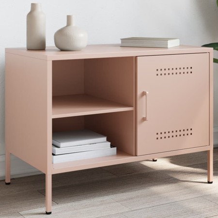 TV-Möbel aus rosa Stahl, 68x39x50,5 cm. von , TV-Möbel - Ref: Foro24-842996, Preis: 75,63 €, Rabatt: %