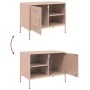Mueble de TV acero rosa 68x39x50,5 cm de , Muebles TV - Ref: Foro24-842996, Precio: 74,77 €, Descuento: %