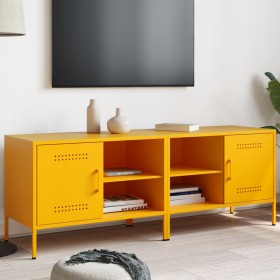 TV furniture 2 pieces yellow mustard steel 68x39x50.5 cm by , TV Furniture - Ref: Foro24-843001, Price: 137,40 €, Discount: %