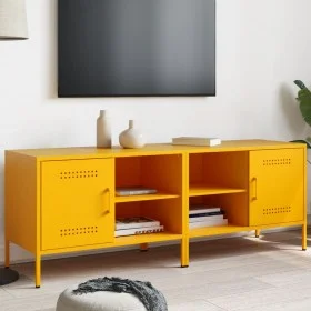 TV-Möbel, 2-teilig, aus gelbem Senf-Stahl, 68x39x50,5 cm. von , TV-Möbel - Ref: Foro24-843001, Preis: 135,86 €, Rabatt: %