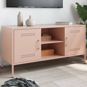 TV-Möbel aus rosa Stahl, 100,5x39x50,5 cm. von , TV-Möbel - Ref: Foro24-842989, Preis: 97,96 €, Rabatt: %