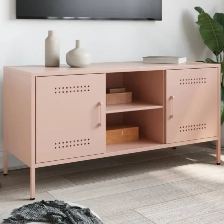 TV-Möbel aus rosa Stahl, 100,5x39x50,5 cm. von , TV-Möbel - Ref: Foro24-842989, Preis: 96,85 €, Rabatt: %