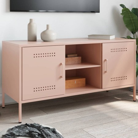 TV-Möbel aus rosa Stahl, 100,5x39x50,5 cm. von , TV-Möbel - Ref: Foro24-842989, Preis: 97,96 €, Rabatt: %