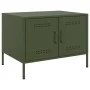Mesa de centro acero laminado en frío verde oliva 68x50x50,5 cm de , Mesas de centro - Ref: Foro24-843034, Precio: 89,41 €, D...
