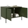 Mesa de centro acero laminado en frío verde oliva 68x50x50,5 cm de , Mesas de centro - Ref: Foro24-843034, Precio: 89,41 €, D...