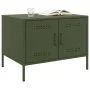 Mesa de centro acero laminado en frío verde oliva 68x50x50,5 cm de , Mesas de centro - Ref: Foro24-843034, Precio: 89,41 €, D...