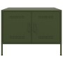 Kaffeetisch aus kaltgewalztem Stahl in Olivgrün, 68x50x50,5 cm. von , Couchtisch - Ref: Foro24-843034, Preis: 90,44 €, Rabatt: %