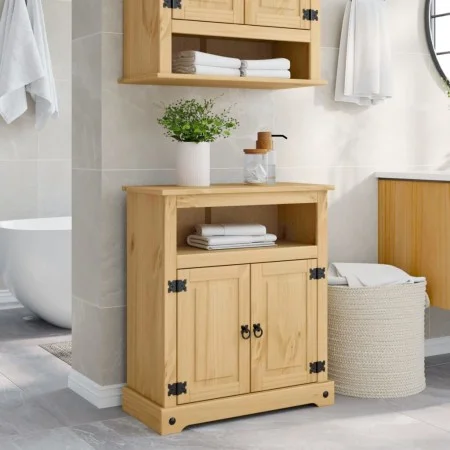Badezimmerschrank Corona aus massivem Kiefernholz 70x33x80 cm von , Badezimmermöbel - Ref: Foro24-4013405, Preis: 109,44 €, R...