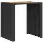5-piece garden bar set with black PE rattan cushions by , Garden sets - Ref: Foro24-3261515, Price: 400,74 €, Discount: %