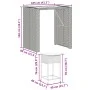 5-teiliges Gartenset mit schwarzen PE-Rattan-Kissen von , Gartensets - Ref: Foro24-3261515, Preis: 400,74 €, Rabatt: %