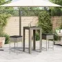 Juego de bar de jardín de 3 piezas con cojines ratán PE gris de , Conjuntos de jardín - Ref: Foro24-3261450, Precio: 198,40 €...