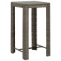 Juego de bar de jardín de 3 piezas con cojines ratán PE gris de , Conjuntos de jardín - Ref: Foro24-3261450, Precio: 201,13 €...