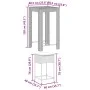3-piece garden bar set with gray PE rattan cushions by , Garden sets - Ref: Foro24-3261450, Price: 198,44 €, Discount: %