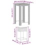 3-teiliges Gartenset mit grauen PE-Rattan-Kissen von , Gartensets - Ref: Foro24-3261450, Preis: 201,42 €, Rabatt: %