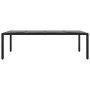 Gartentisch aus gehärtetem Glas, schwarzem synthetischem Rattan, 250 x 100 x 75 cm von vidaXL, Gartentische - Ref: Foro24-310...