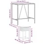 7-piece garden bar set with black PE rattan cushions by , Garden sets - Ref: Foro24-3261467, Price: 404,93 €, Discount: %