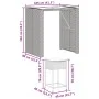 5-teiliges Gartenset mit grauen PE-Rattan-Kissen von , Gartensets - Ref: Foro24-3261508, Preis: 380,53 €, Rabatt: %