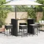 Gartenset mit 7-teiliger Bar aus schwarzem PE-Rattan und Kissen. von , Gartensets - Ref: Foro24-3261517, Preis: 538,17 €, Rab...