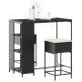 3-piece garden bar set with black PE rattan cushions by , Garden sets - Ref: Foro24-3261492, Price: 221,89 €, Discount: %