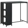 3-piece garden bar set with black PE rattan cushions by , Garden sets - Ref: Foro24-3261492, Price: 221,89 €, Discount: %