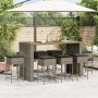 9-piece garden bar set with gray PE rattan cushions by , Garden sets - Ref: Foro24-3261520, Price: 696,46 €, Discount: %