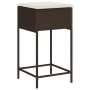 3-piece garden bar set with brown PE rattan cushions by , Garden sets - Ref: Foro24-3261490, Price: 230,72 €, Discount: %