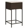 3-piece garden bar set with brown PE rattan cushions by , Garden sets - Ref: Foro24-3261484, Price: 304,41 €, Discount: %