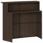 3-piece garden bar set with brown PE rattan cushions by , Garden sets - Ref: Foro24-3261484, Price: 304,41 €, Discount: %