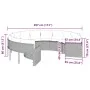 Runder Gartensofa mit schwarzen Kissen aus synthetischem Rattan. von , Outdoor-Sofas - Ref: Foro24-3318531, Preis: 615,39 €, ...