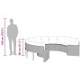 Round garden sofa with black synthetic rattan cushions by , Outdoor sofas - Ref: Foro24-3318531, Price: 510,35 €, Discount: %
