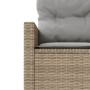 Runder Gartensofa mit beigen Kissen aus synthetischem Rattan. von , Outdoor-Sofas - Ref: Foro24-3318533, Preis: 523,99 €, Rab...