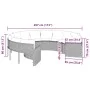Runder Gartensofa mit beigen Kissen aus synthetischem Rattan. von , Outdoor-Sofas - Ref: Foro24-3318533, Preis: 631,79 €, Rab...