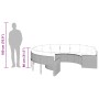 Round garden sofa with beige synthetic rattan cushions by , Outdoor sofas - Ref: Foro24-3318533, Price: 523,99 €, Discount: %