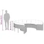 Runder Gartensofa mit beigen Kissen aus synthetischem Rattan. von , Outdoor-Sofas - Ref: Foro24-3318533, Preis: 631,79 €, Rab...