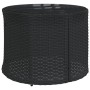 Round garden sofa with table and black PE rattan cushions by , Outdoor sofas - Ref: Foro24-3318544, Price: 542,90 €, Discount: %