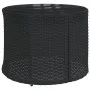 Round garden sofa with table and black PE rattan cushions by , Outdoor sofas - Ref: Foro24-3318544, Price: 654,76 €, Discount: %