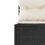 Round garden sofa with table and black PE rattan cushions by , Outdoor sofas - Ref: Foro24-3318544, Price: 542,90 €, Discount: %