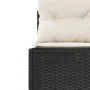 Round garden sofa with table and black PE rattan cushions by , Outdoor sofas - Ref: Foro24-3318544, Price: 654,76 €, Discount: %