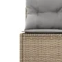 Round garden sofa with table and beige PE rattan cushions by , Outdoor sofas - Ref: Foro24-3318546, Price: 670,50 €, Discount: %