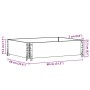 Collar de palet madera maciza de pino gris 80x60 cm